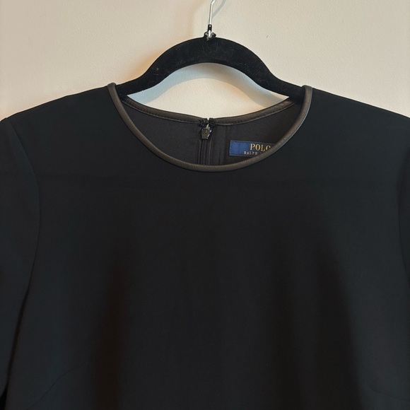 Polo Ralph Lauren Black Bell Ruffle Sleeve Sheath Dress Quiet Luxury Classic - Picture 13 of 13